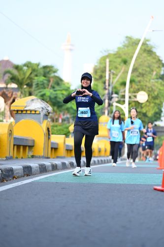 Race photo from KEMLU RUN 2025