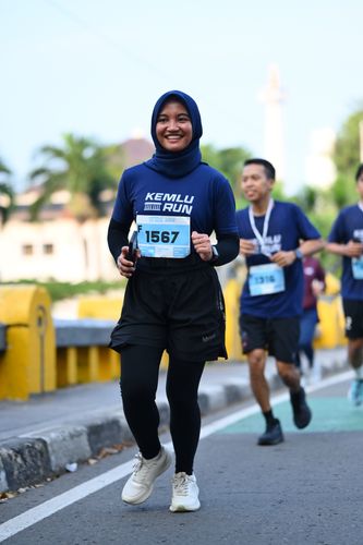 Race photo from KEMLU RUN 2025
