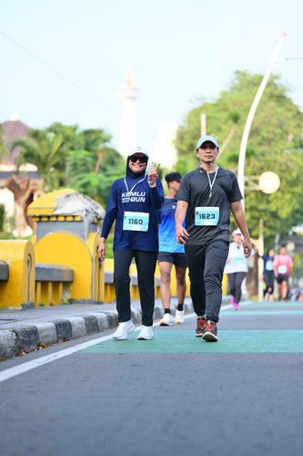 Race photo from KEMLU RUN 2025
