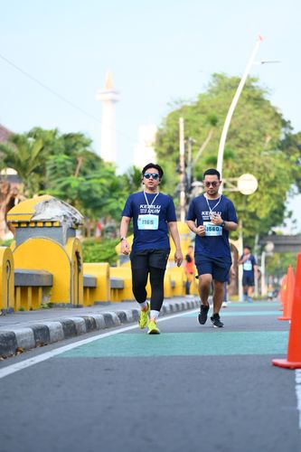 Race photo from KEMLU RUN 2025