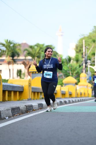 Race photo from KEMLU RUN 2025