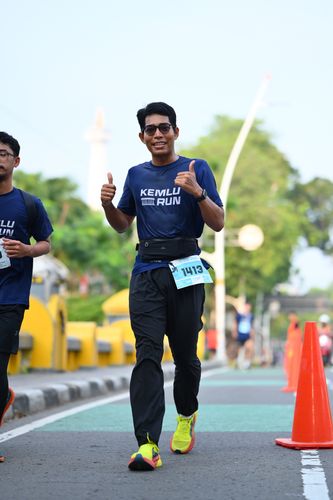 Race photo from KEMLU RUN 2025