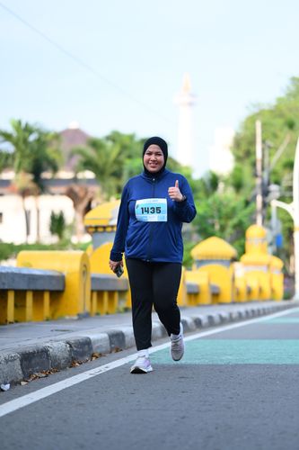 Race photo from KEMLU RUN 2025