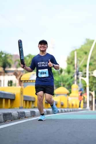 Race photo from KEMLU RUN 2025
