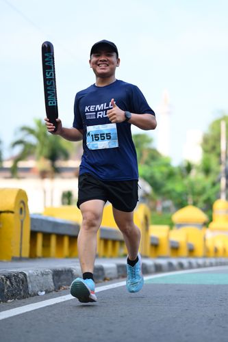 Race photo from KEMLU RUN 2025