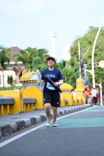 Race photo from KEMLU RUN 2025