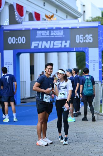 Race photo from KEMLU RUN 2025