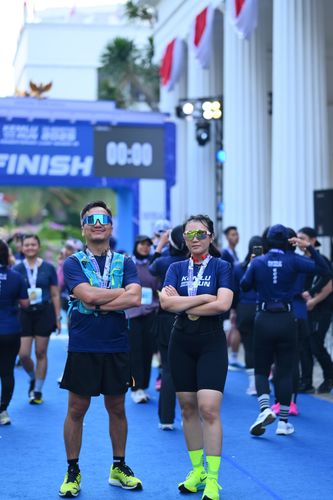 Race photo from KEMLU RUN 2025