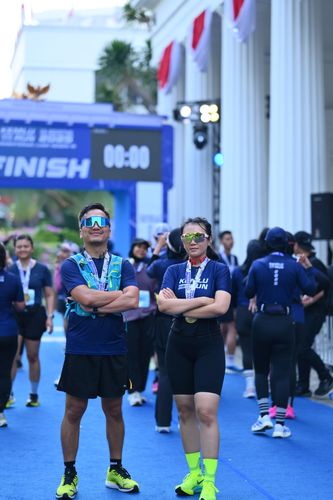 Race photo from KEMLU RUN 2025