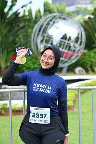 Race photo from KEMLU RUN 2025