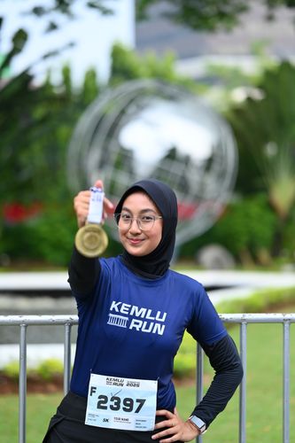 Race photo from KEMLU RUN 2025