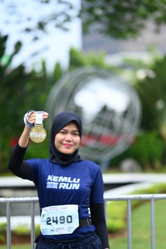 Race photo from KEMLU RUN 2025