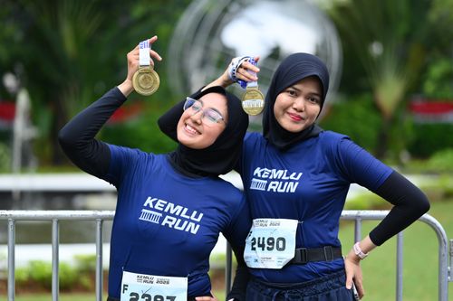 Race photo from KEMLU RUN 2025