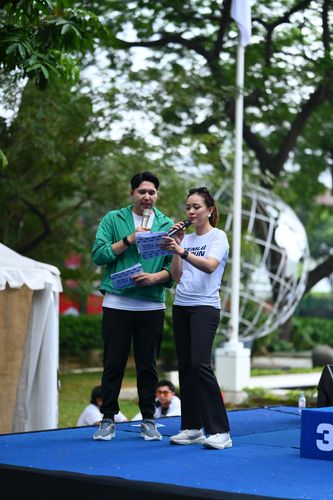 Race photo from KEMLU RUN 2025