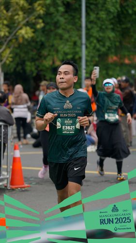 Race photo from Mangkunegaran Run 2025