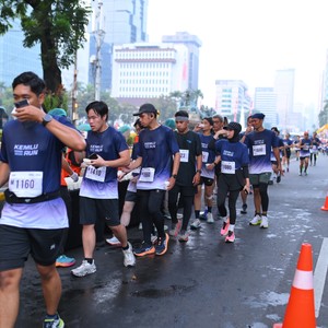 Race photo from KEMLU RUN 2026