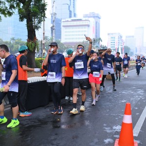 Race photo from KEMLU RUN 2026