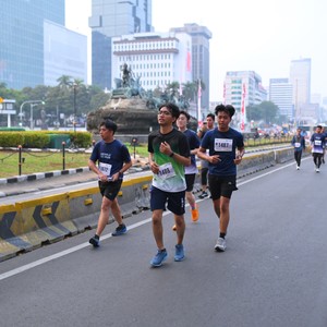 Race photo from KEMLU RUN 2026