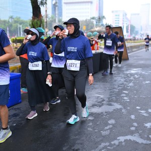 Race photo from KEMLU RUN 2026