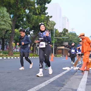 Race photo from KEMLU RUN 2026