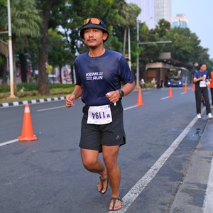 Race photo from KEMLU RUN 2026