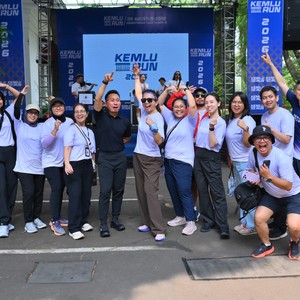 Race photo from KEMLU RUN 2026