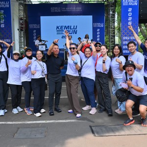 Race photo from KEMLU RUN 2026