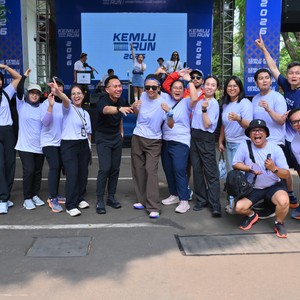 Race photo from KEMLU RUN 2026