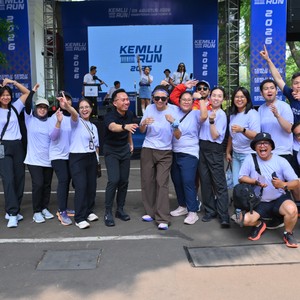 Race photo from KEMLU RUN 2026