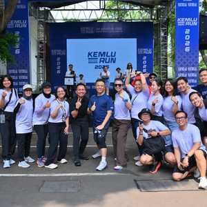 Race photo from KEMLU RUN 2026