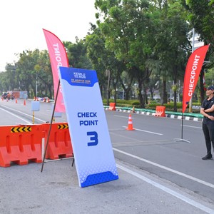 Race photo from KEMLU RUN 2026