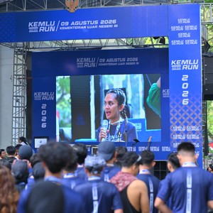 Race photo from KEMLU RUN 2026
