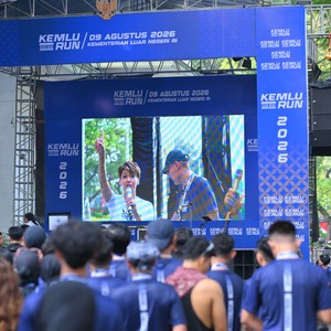 Race photo from KEMLU RUN 2026
