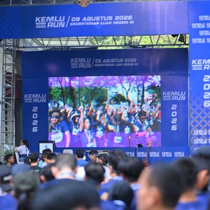 Race photo from KEMLU RUN 2026