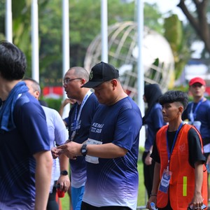 Race photo from KEMLU RUN 2026