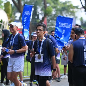 Race photo from KEMLU RUN 2026