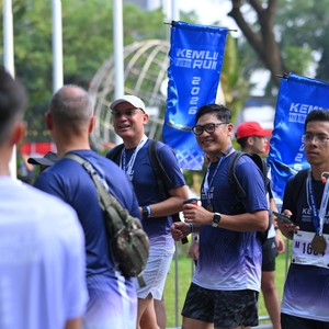 Race photo from KEMLU RUN 2026