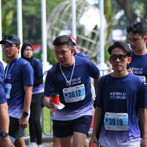 Race photo from KEMLU RUN 2026
