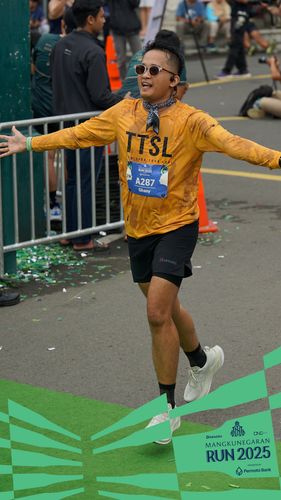 Race photo from Mangkunegaran Run 2025