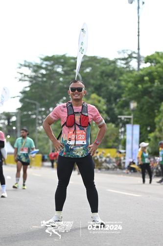Race photo from Arutmin Borneo Run 2024