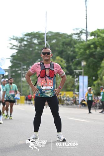 Race photo from Arutmin Borneo Run 2024