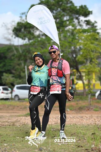 Race photo from Arutmin Borneo Run 2024