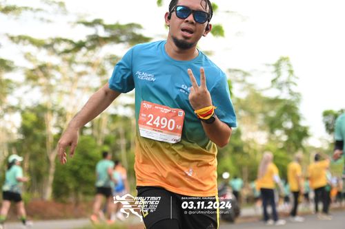 Race photo from Arutmin Borneo Run 2024