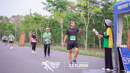 Race photo from Arutmin Borneo Run 2024