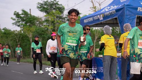 Race photo from Arutmin Borneo Run 2024