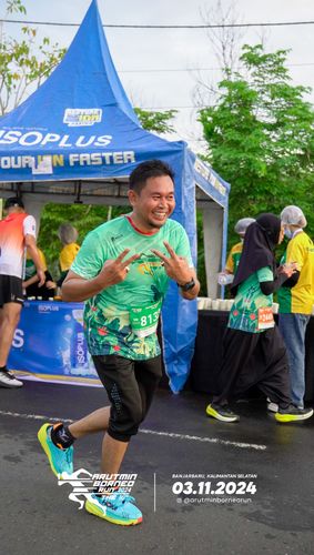 Race photo from Arutmin Borneo Run 2024