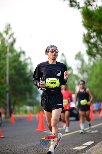 Race photo from CISANGKAN KBP CITY RUN 2025