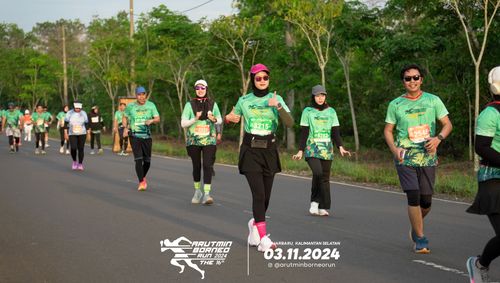 Race photo from Arutmin Borneo Run 2024