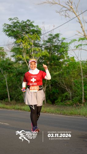 Race photo from Arutmin Borneo Run 2024