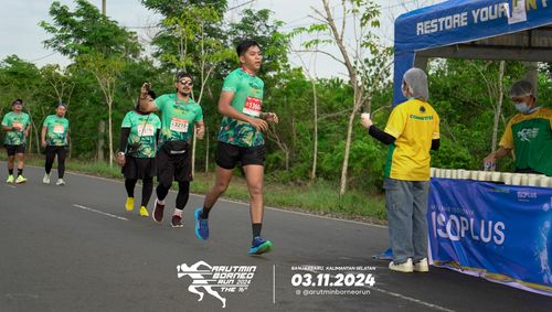 Race photo from Arutmin Borneo Run 2024